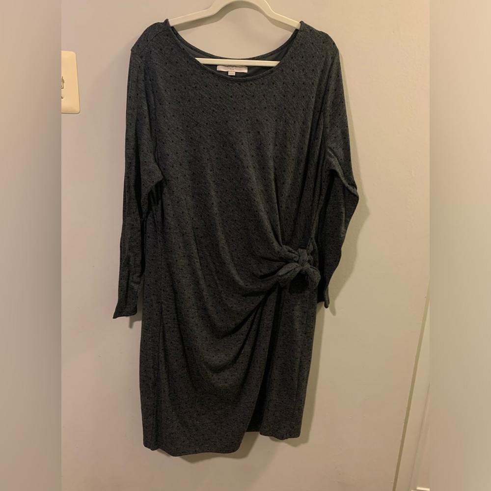 EUC Loft polka dot dress size 20